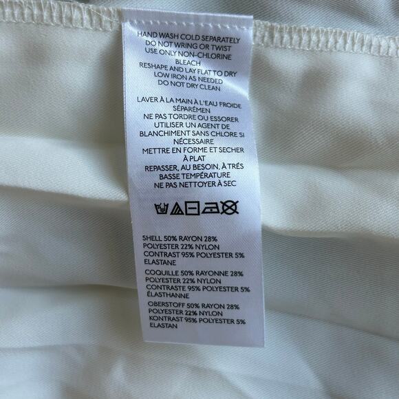 Maeve Flat White Varsity Sweater Twofer Mini Dress, Sz MP - Picture 6 of 9